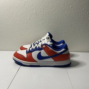 Nike Kids Low-Top Sneakers in White, Blue & Red